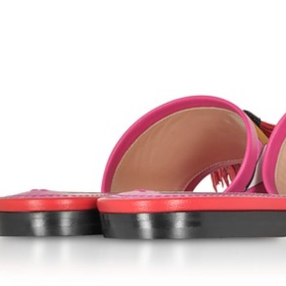 EMILIO PUCCI Printed Slide Sandals with Tassels 38 - Picture 4 of 8